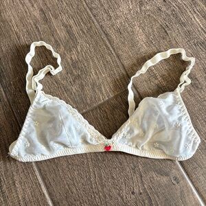 Primizia Vintage Cloth Floral Ivory Bralette